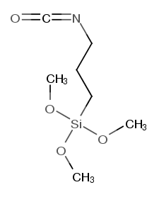 3-isocyanatopropyltrimethoxysilane ICPTMS CAS 15396-00-6 Molecular